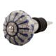 Blue Wheel Crackle Ceramic Wine Stopper